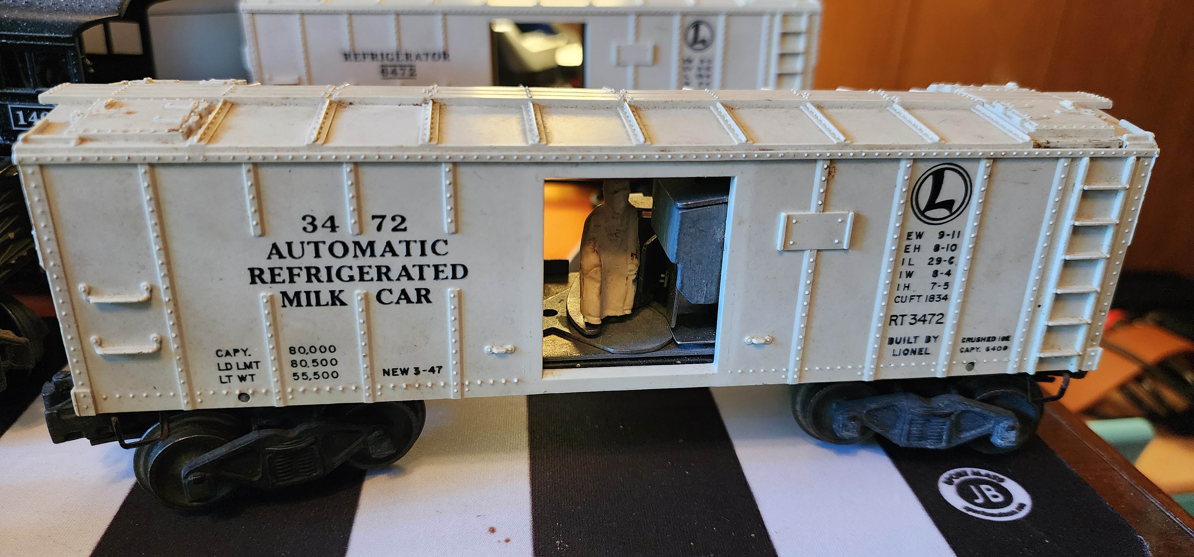 Lionel 3472 Automatic Refrigerated Milk Car