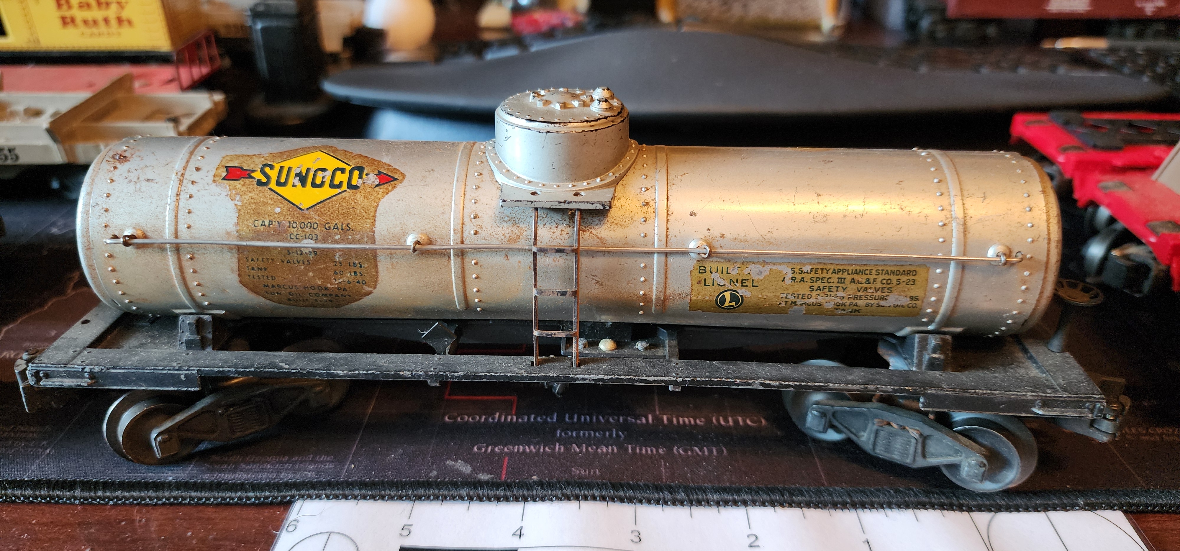 Lionel Sunoco Tank Car S.U.N.X 6555